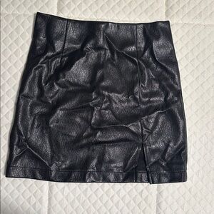 Wild Fable Shiny Black Mini Skirt
